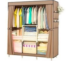 Guarda-roupa de Tecido com Bolsos Laterais Nyana Home