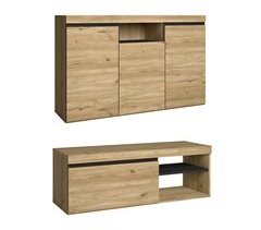 Conjunto de móveis para sala de estar - Aparador + suporte para TV - Estilo nórdico 120