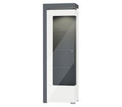 Armário expositor de 1 porta, abertura à esquerda, incluindo LEDs Teo