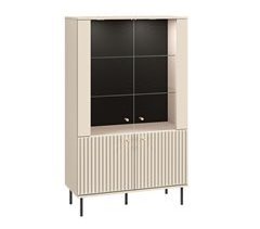 Armário de porcelana LED de 4 portas Nova