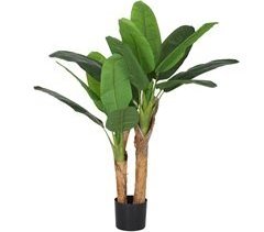 Planta Artificial PE, PEVA, PP e cimento HOMCOM, casa - decoração