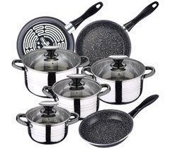 8 peças Bateria de cozinha com jogo de remendo