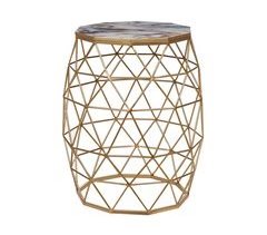 Beliani Mesa auxiliar HALSEY 43x43