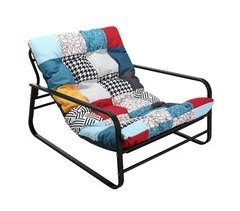Sillón jardim aço, assento yute resistente