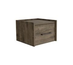 Mesa de cabeceira flutuante Boa em melamina com uma gaveta