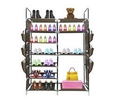 Sapateira modular de metal Nyana Home até 32 pares,7 alturas.