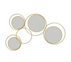 Decoração de Parede Metal e Vidro HOMCOM, casa - decoração