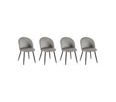 Conjunto de 4 cadeiras de veludo