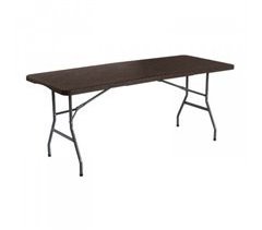 Mesa dobrável retangular efeito madeira O91