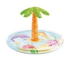 INTEX Piscina inflável Spray Palmera com pulverizador de água
