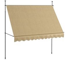 Toldo Manual Retrátil Alumínio, Metal e Poliéster Outsunny