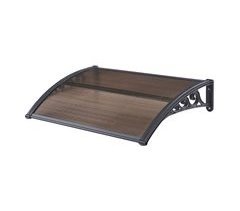 Toldo exterior Mellerud  para portas com proteção  policarbonato 100x60