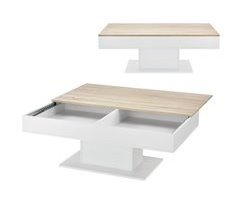 Mesita de salón con espacios de almacenamiento