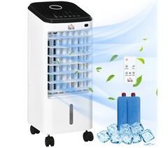 Climatizador ABS e PP HOMCOM, casa - aquecimento e climatização