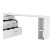 Escrivaninha suporte cama + estante 202x45