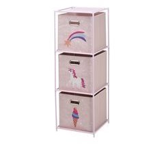 Prateleira de gaveta com 3 prateleiras Well Home em metal