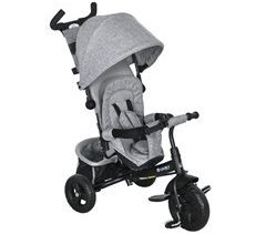Triciclo para Bebés Metal, plástico e tecido de poliéster HOMCOM