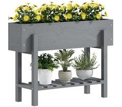 Horta Vertical Madeira de Abeto Outsunny