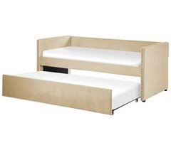 Beliani Cama nido Terciopelo TROYES 99x213