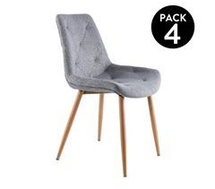 Conjunto de 4 cadeiras de jantar Marlene