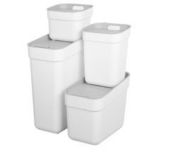 Curver Pack 4 contentores de reciclagem Ready To Collect (30L + 20L + 10L + 5L)