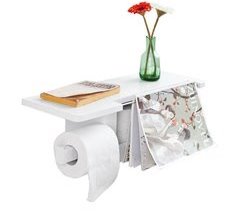 Suporte para papel higiénico FRG175-W SoBuy