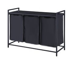 Separador de roupa Saltvik com 3 sacos/ 45 L metal/poliéster