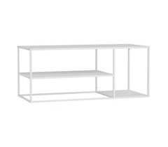 Mesa de centro Solund com 2 prateleiras em aço [en.casa] 50x120