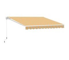 Toldo Retrátil 100% poliéster (280 g/m²) Outsunny 300x250