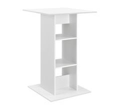 Mesa de bar Visby com 3 prateleiras em aglomerado 70x70