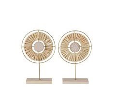 Figura decorativa mandala ALI sortida em madeira