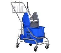 Carro de Limpeza Plástico PP e Metal HOMCOM