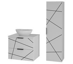 Móvel de lavatório individual de com pedestal Teren 60