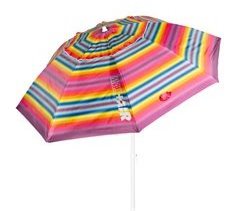 Aktive Guarda-chuva de praia à prova de vento com 8 hastes riscas