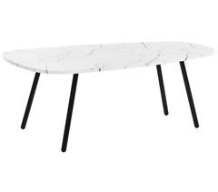 Mesa de jantar BENSON Efeito de betão cinzento 160 cm 90 cm 60x110