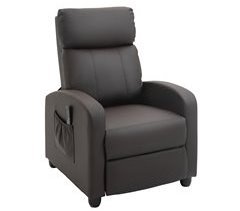 Poltrona de Massagem PU, Espuma, PP e Aço HOMCOM
