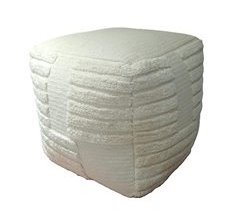 Puff MEDAK medidas 45x45cm cor bege