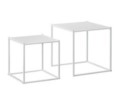 Conjuntos de Mesas de Centro Aço HOMCOM, casa - mesas 40x40