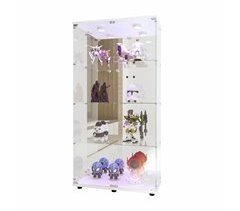 Armário de exposição, quatro camadas, LED, coleções, vinho 80