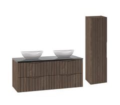 Móvel de lavatório duplo de com pedestal Siena