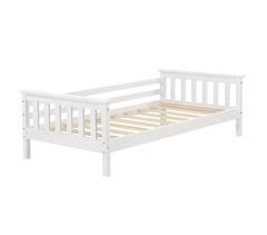  Cama Nuuk para crianças com estrado de ripas e protecção contra quedas 90x168