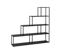 Prateleira industrial 4 níveis metal preto 160 x P 30 x A 157cm