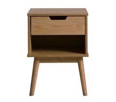 Mesa de cabeceira Bali 1 gaveta Cor de cera