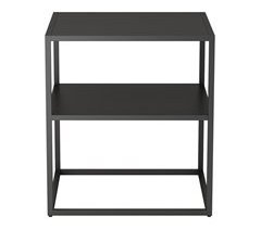 Mesa de apoio Raahe com 1 prateleira em aço 45x40