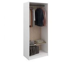 Modulix Flexa Closet com Prateleira e Bar para Quarto