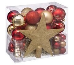 Kit de bolas de Natal 44 peças