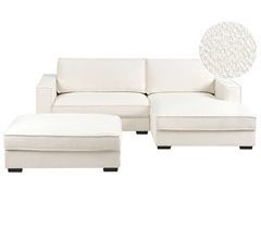 Beliani Sofá de esquina Bouclé RENDERS