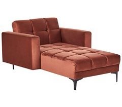 Beliani Chaise longue Veludo ALNES