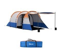 Tenda de Campismo Poliester e Fibra de Vidro Outsunny