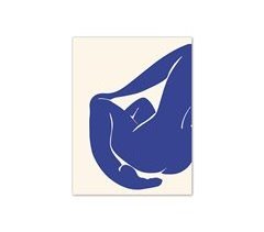 Gravura DAMA AZUL III 40x30cm marca MARCOMUEBLE 
